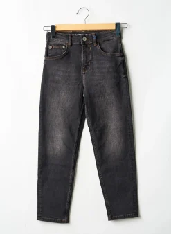 Jeans Coupe Droite Garcia Gris Taille Ajustable