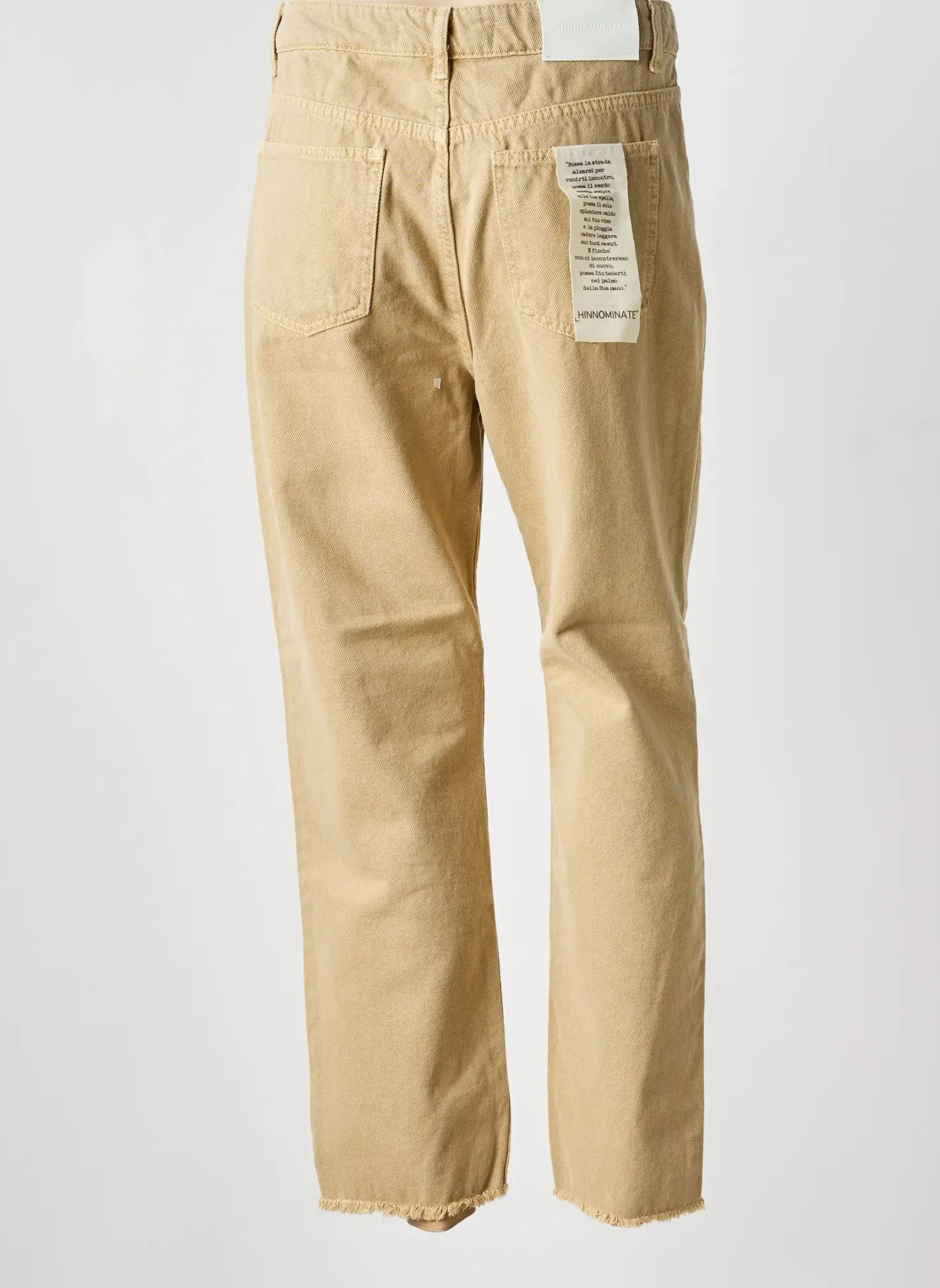 Jeans Coupe Droite Hinnominate Beige Taille Normale