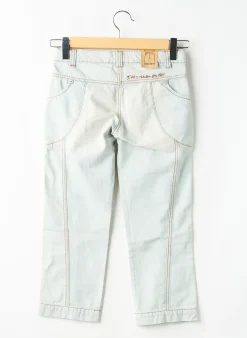 Jeans Coupe Droite Ikks Bleu Taille Ajustable