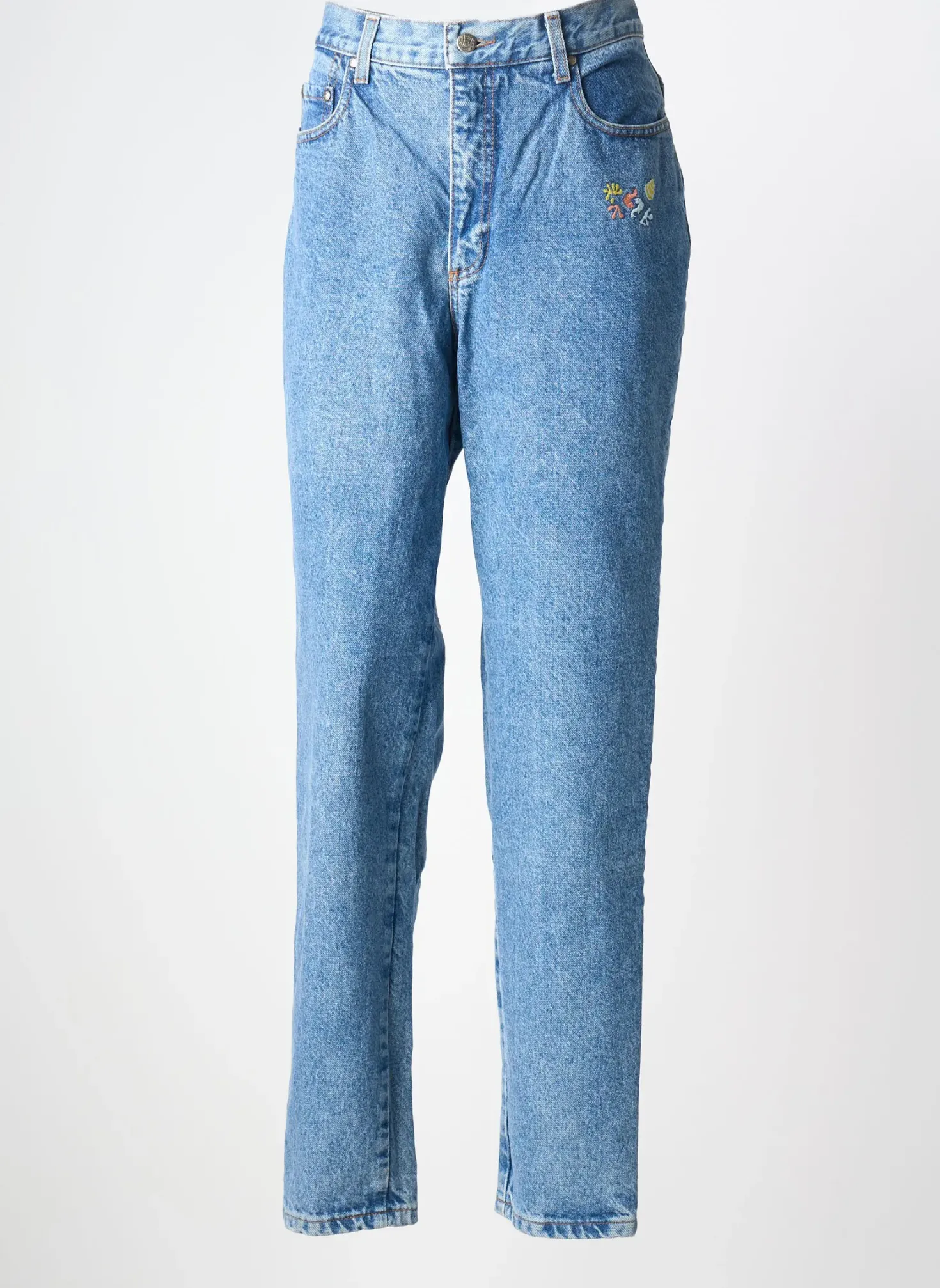 Jeans Coupe Droite Lee Cooper Bleu Taille Haute