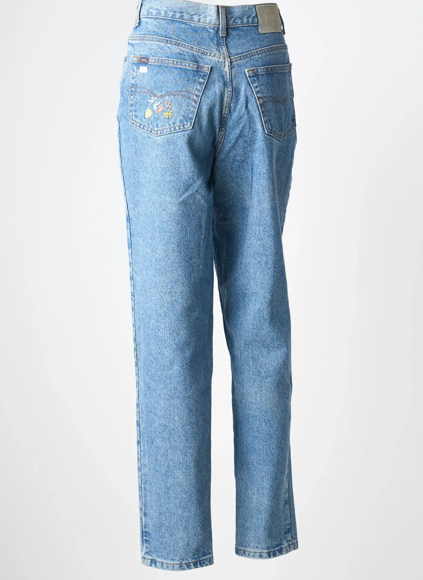 Jeans Coupe Droite Lee Cooper Bleu Taille Haute