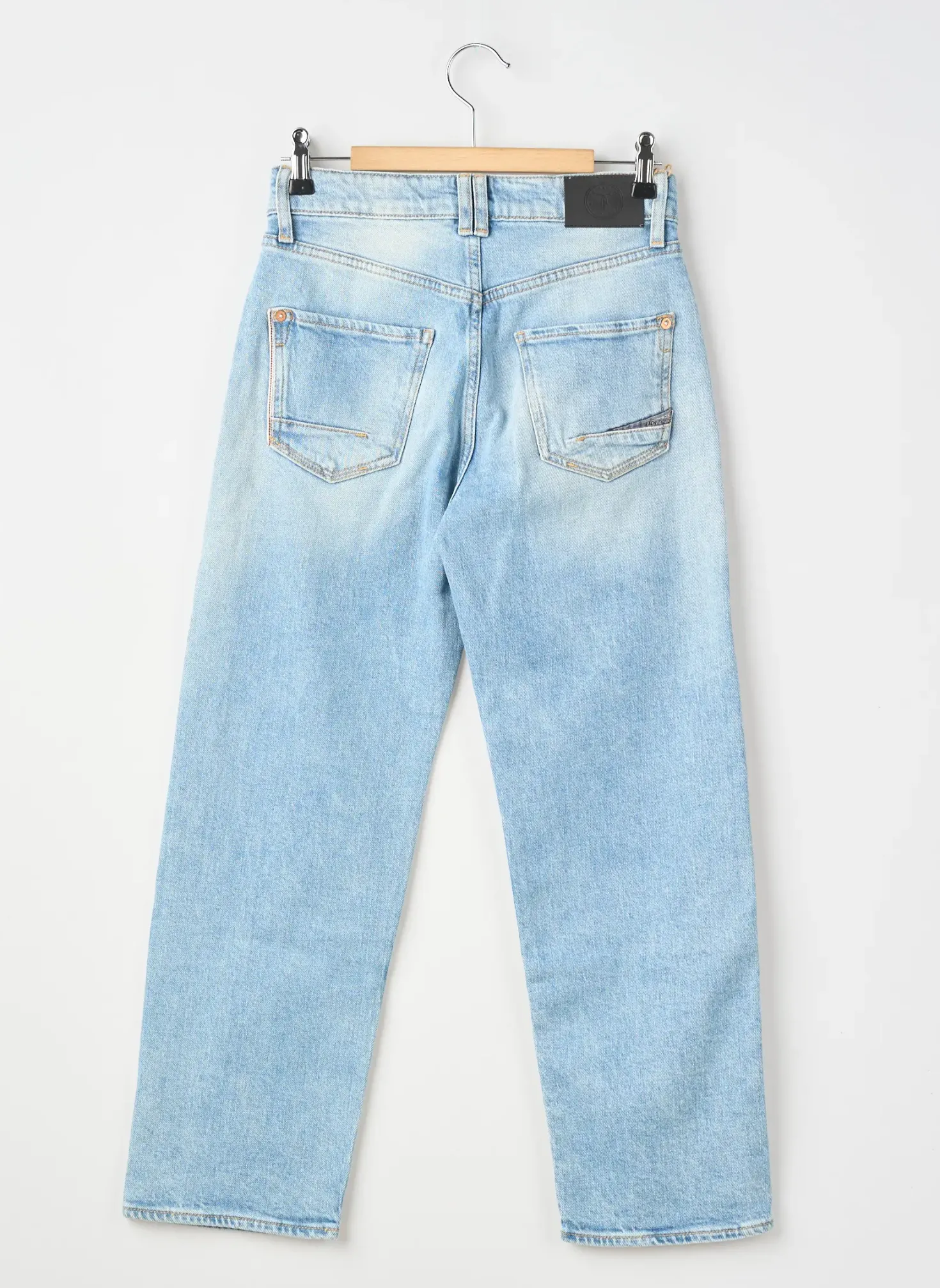 Jeans Coupe Droite Le Temps Des Cerises Bleu Taille Ajustable