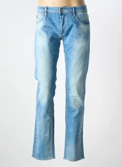 Jeans Coupe Droite Le Temps Des Cerises Bleu Taille Normale