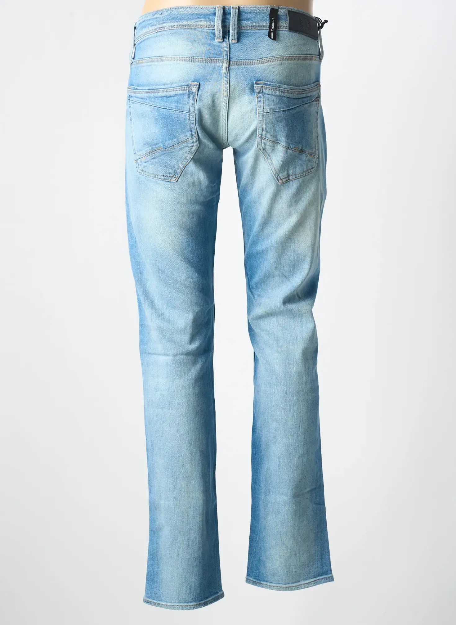 Jeans Coupe Droite Le Temps Des Cerises Bleu Taille Normale