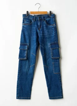 Jeans Coupe Droite Mayoral Bleu Taille Ajustable