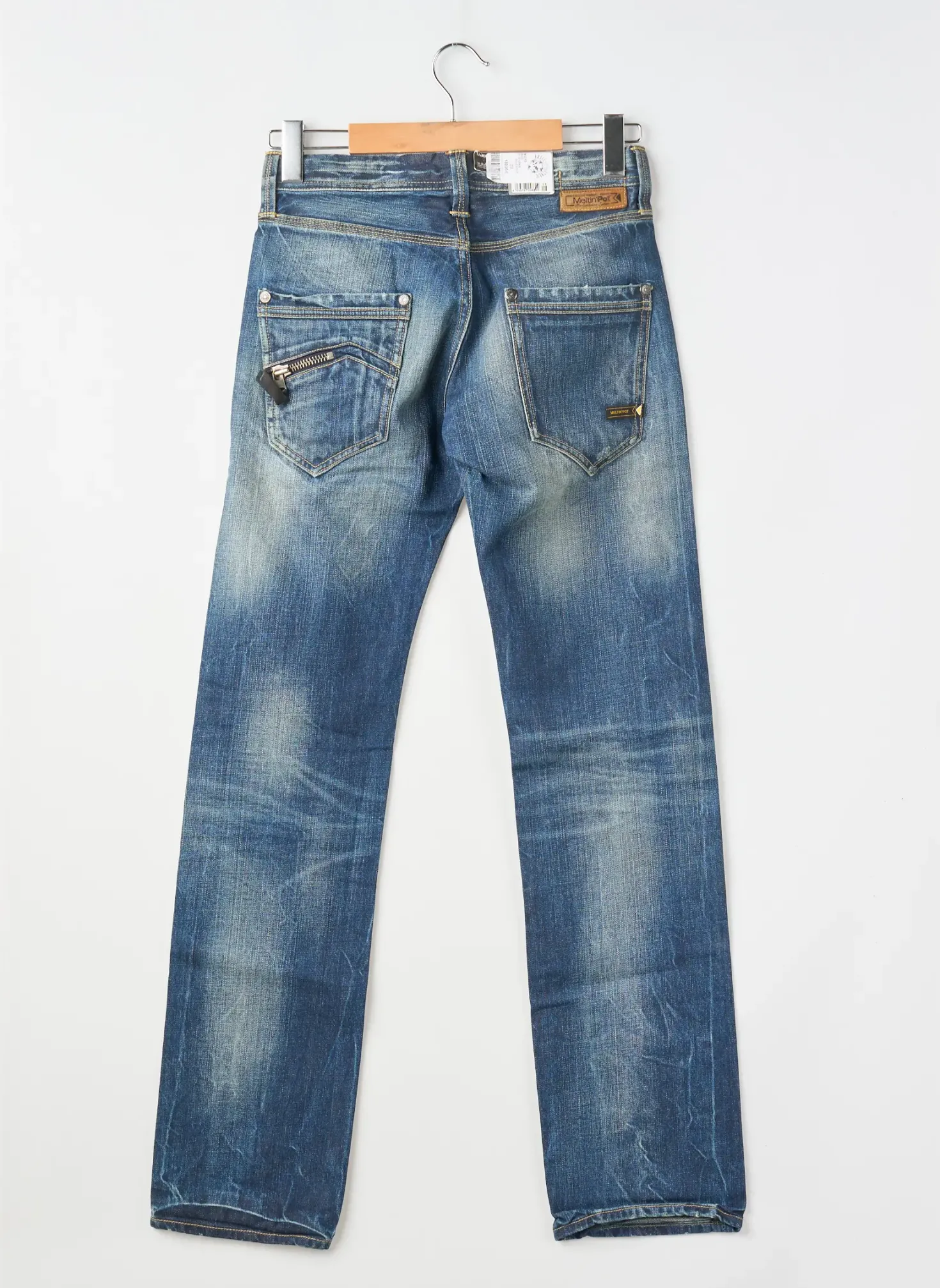 Jeans Coupe Droite Meltin'pot Bleu Taille Normale