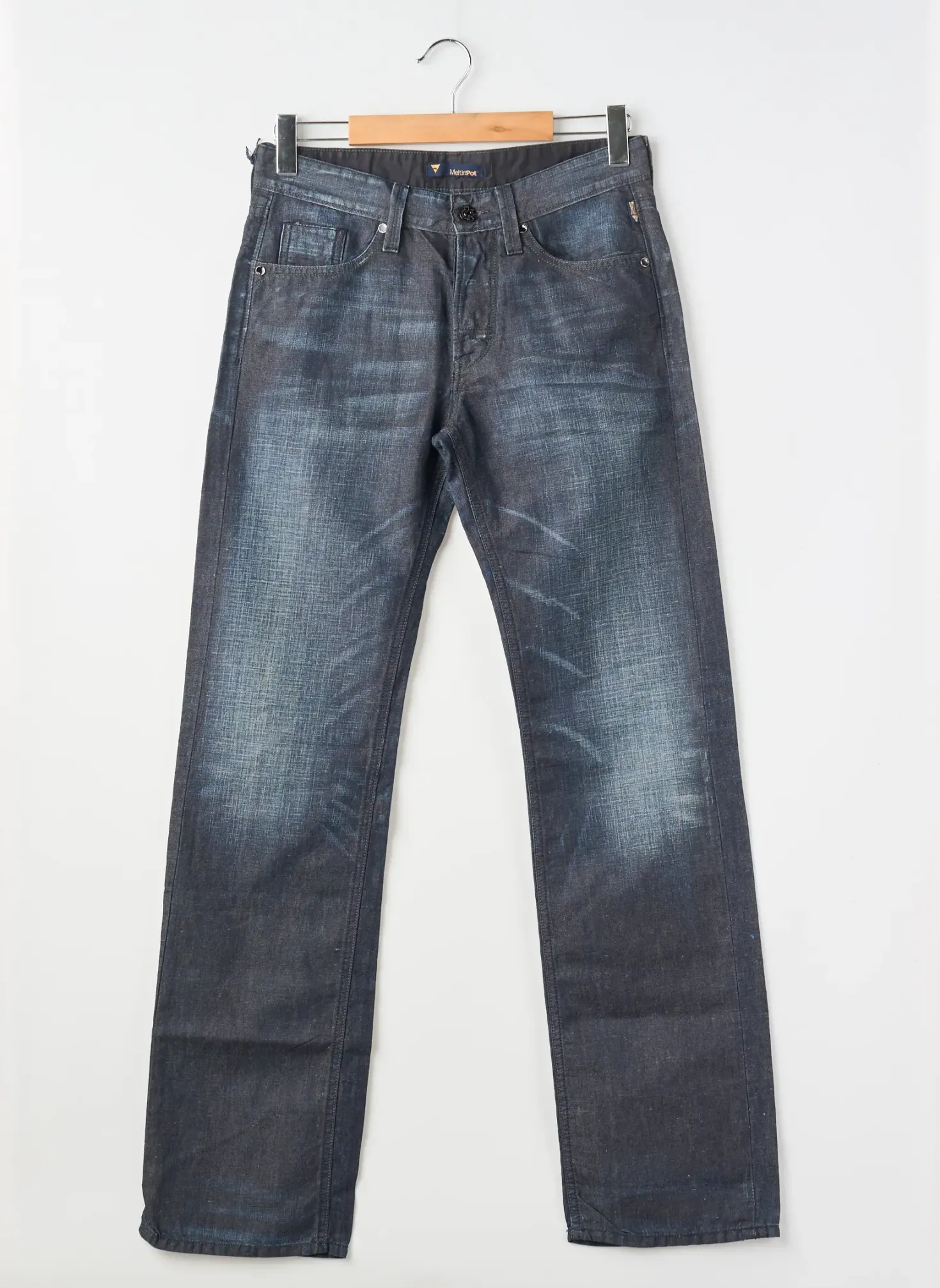 Jeans Coupe Droite Meltin'pot Bleu Taille Normale