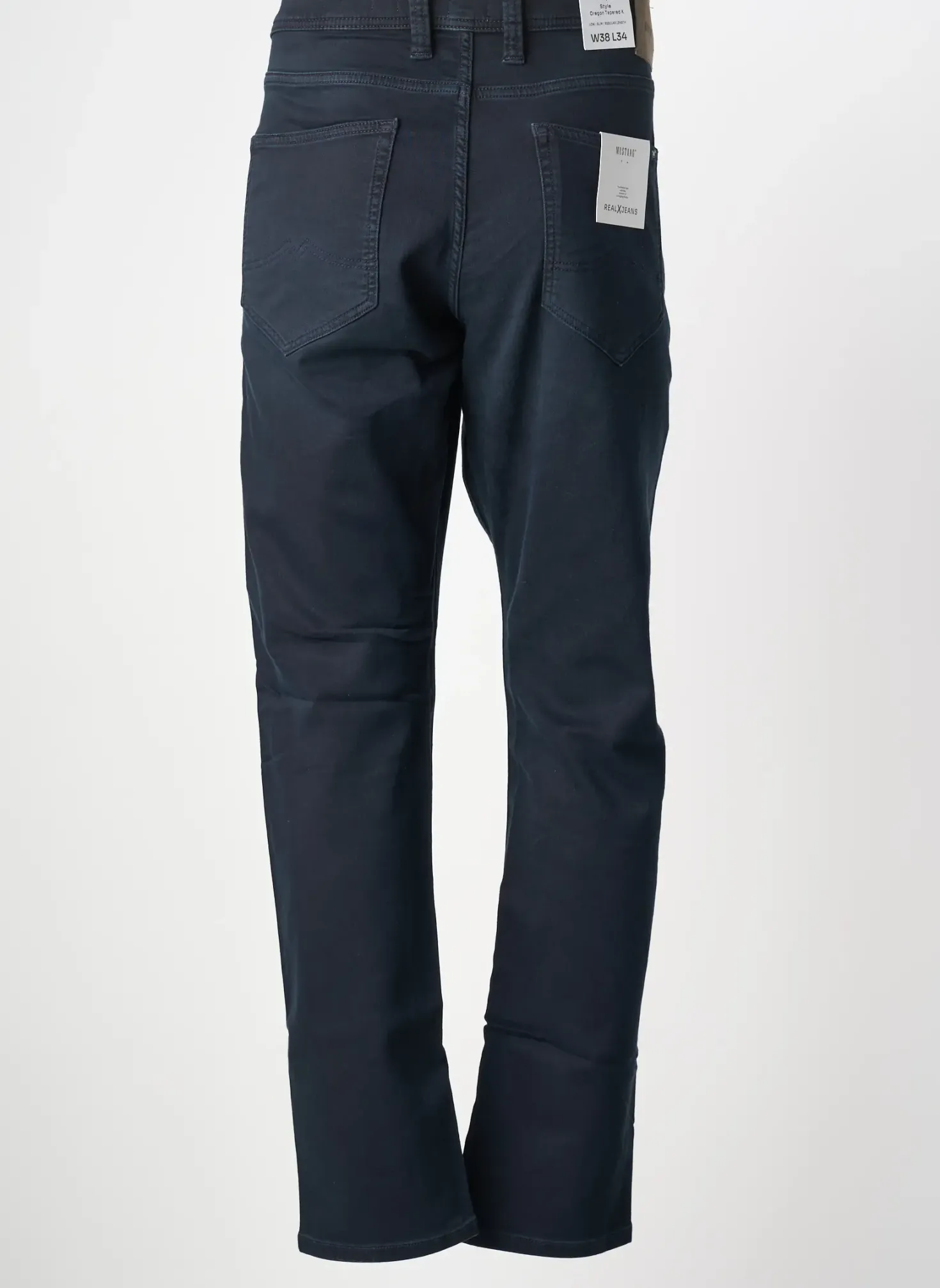 Jeans Coupe Droite Mustang Bleu Taille Normale