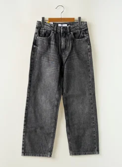 Jeans Coupe Droite Name It Gris Taille Ajustable