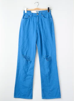 Jeans Coupe Droite Only Bleu