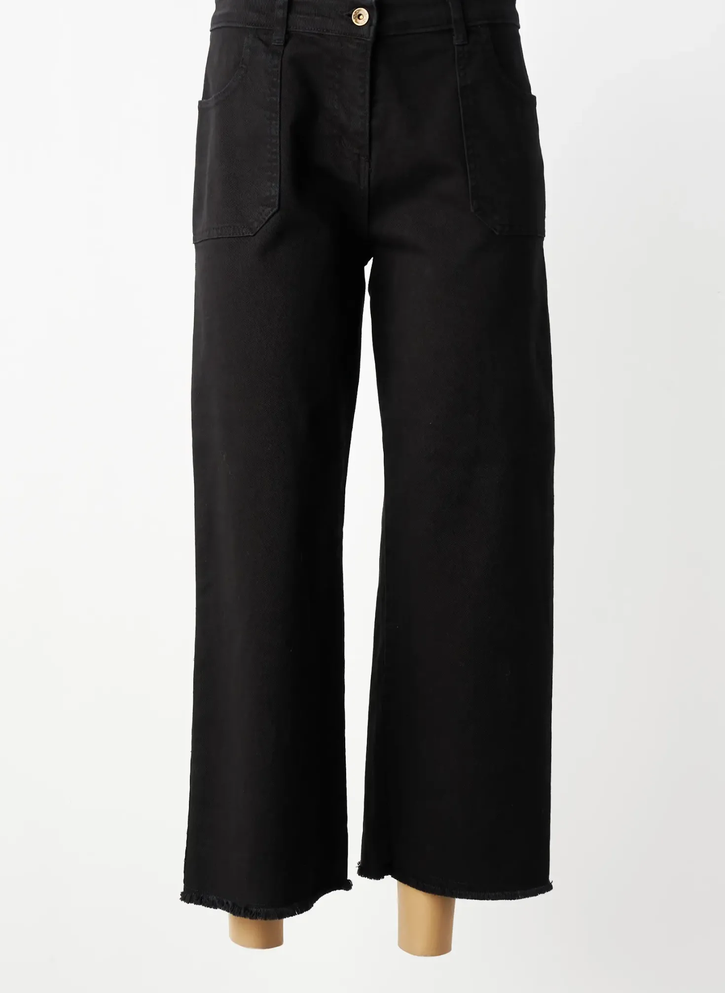 Jeans Coupe Droite Pako Litto Noir Taille Normale
