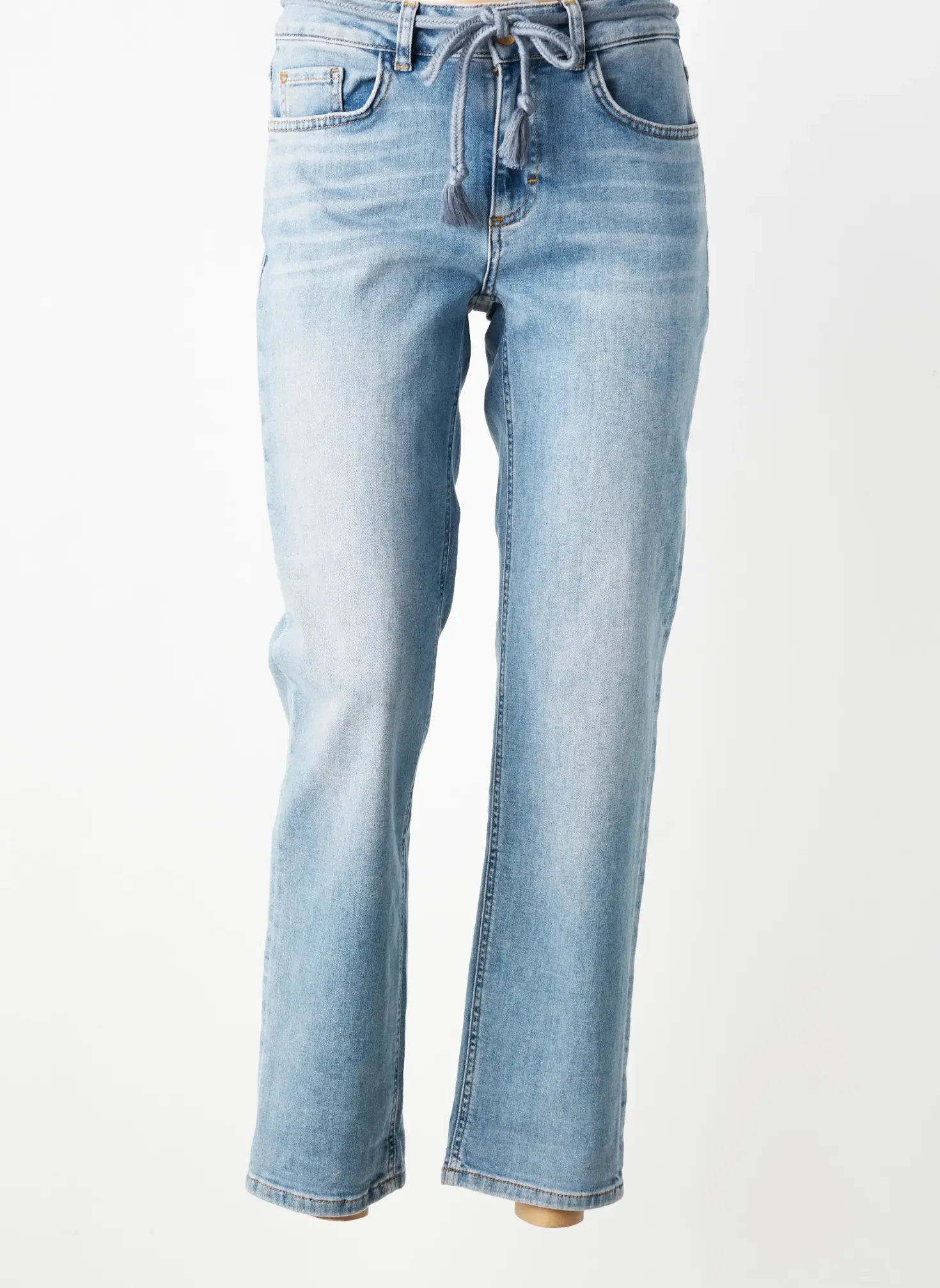 Jeans Coupe Droite Para Mi Bleu Taille Normale