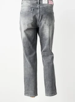 Jeans Coupe Droite Para Mi Gris Taille Normale