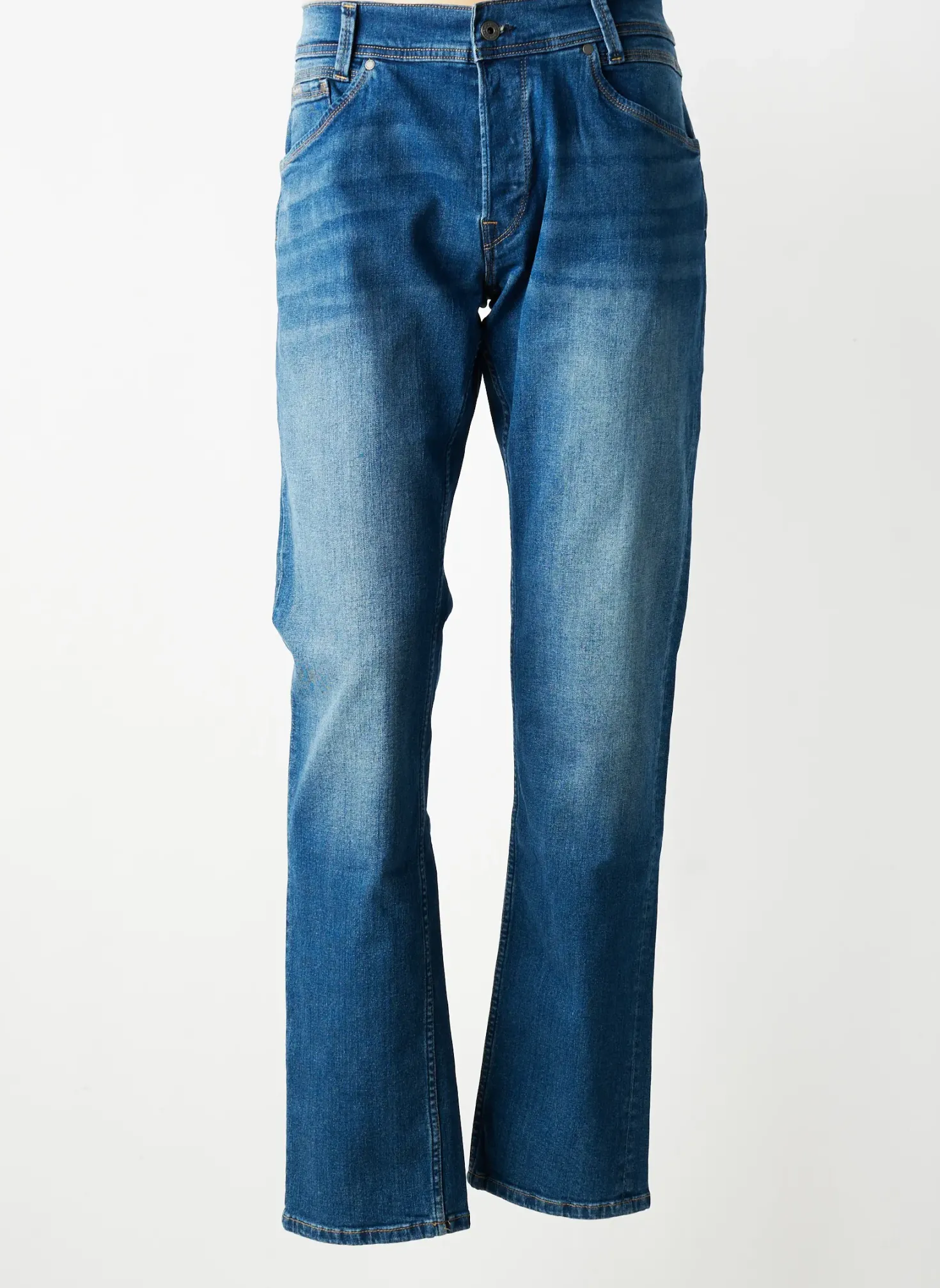 Jeans Coupe Droite Pepe Jeans Bleu Taille Normale