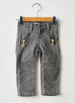 Jeans Coupe Droite 3 Pommes Gris