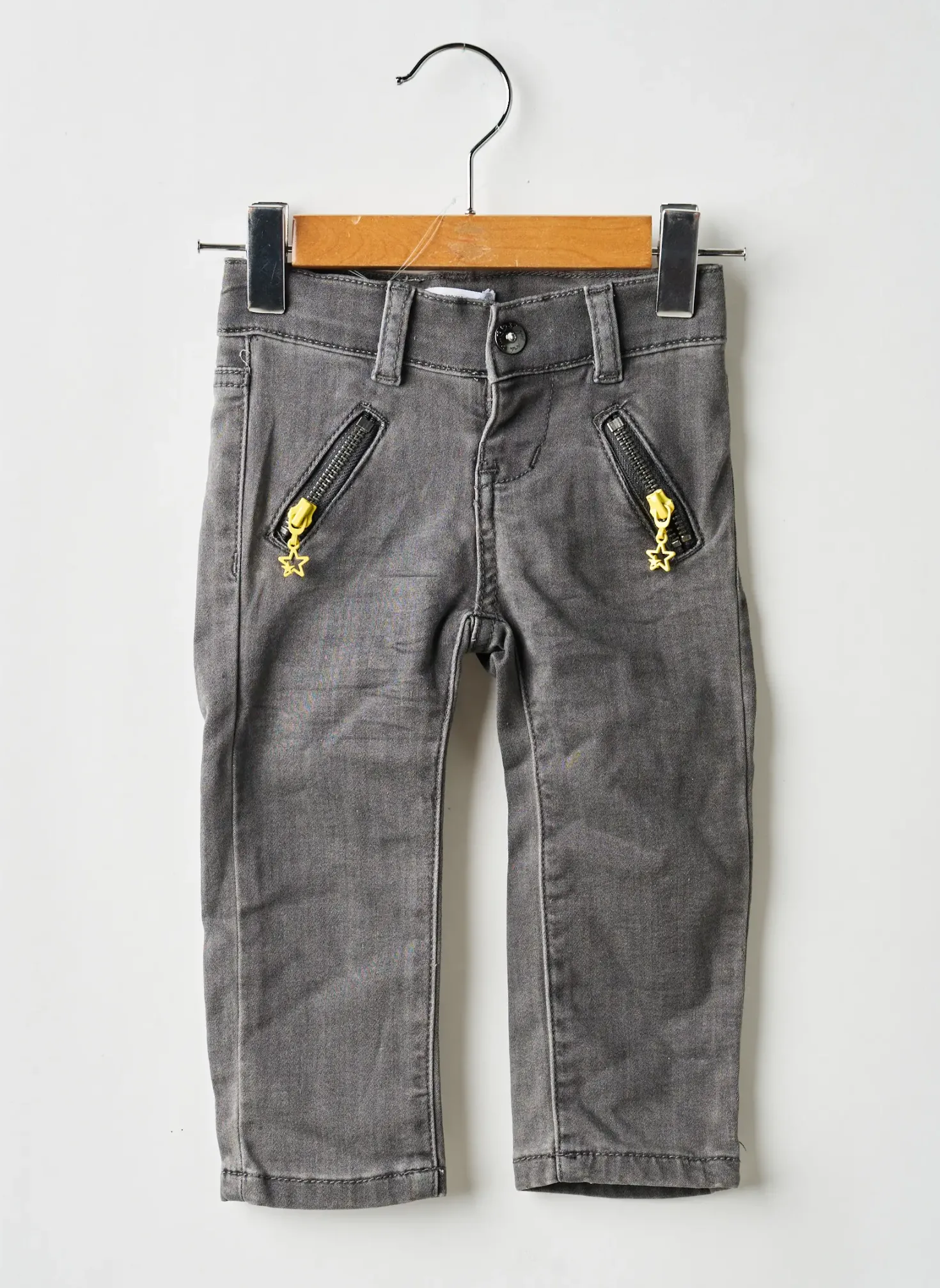 Jeans Coupe Droite 3 Pommes Gris