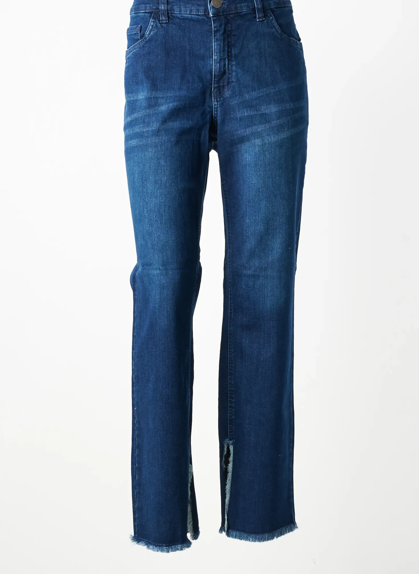 Jeans Coupe Droite Sheego Bleu Taille Normale