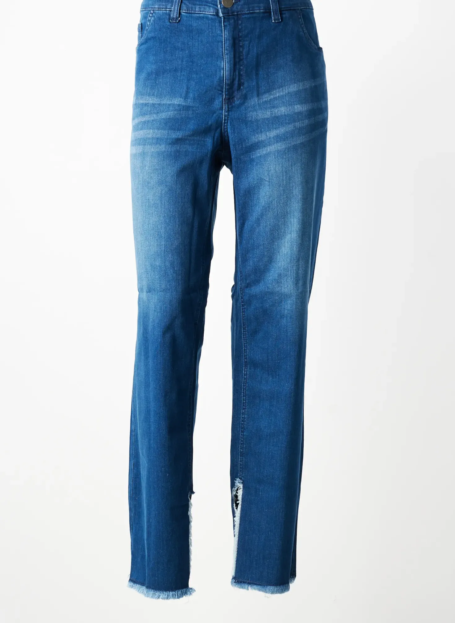 Jeans Coupe Droite Sheego Bleu Taille Normale