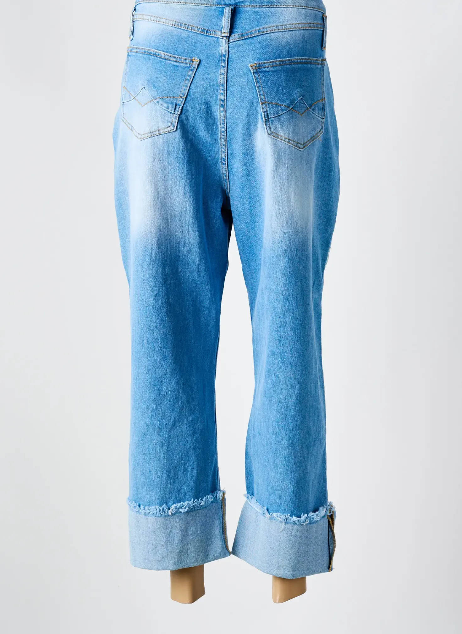 Jeans Coupe Droite S.woman Bleu Taille Normale