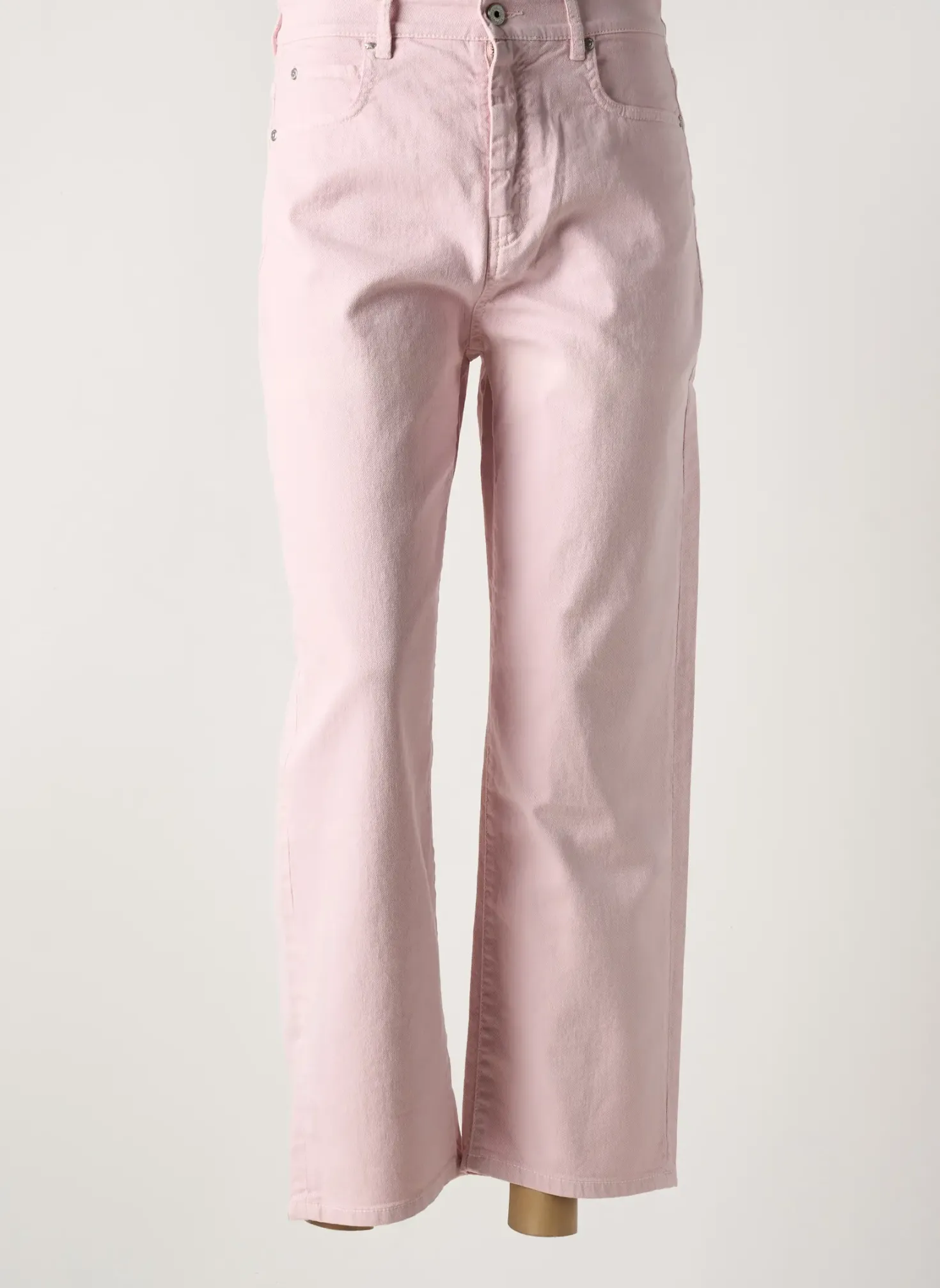 Jeans Coupe Droite Weekend Maxmara Rose Taille Haute