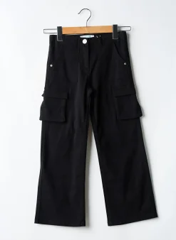 Jeans Coupe Large Boboli Noir