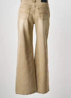 Jeans Coupe Large Esqualo Marron Taille Normale