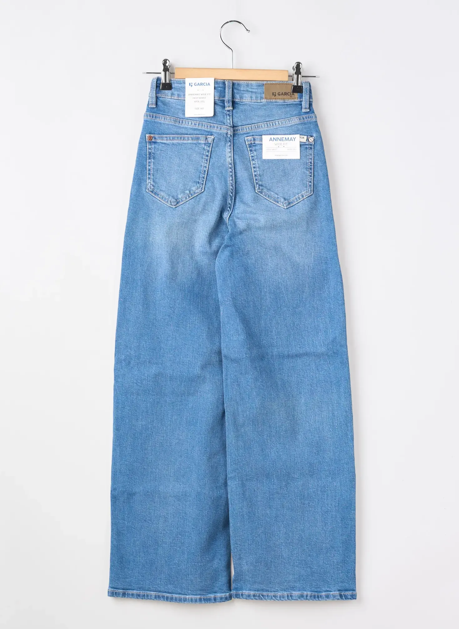 Jeans Coupe Large Garcia Bleu