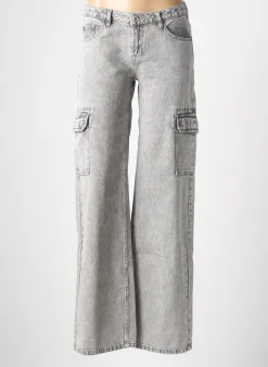 Jeans Coupe Large Garcia Gris Taille Ajustable