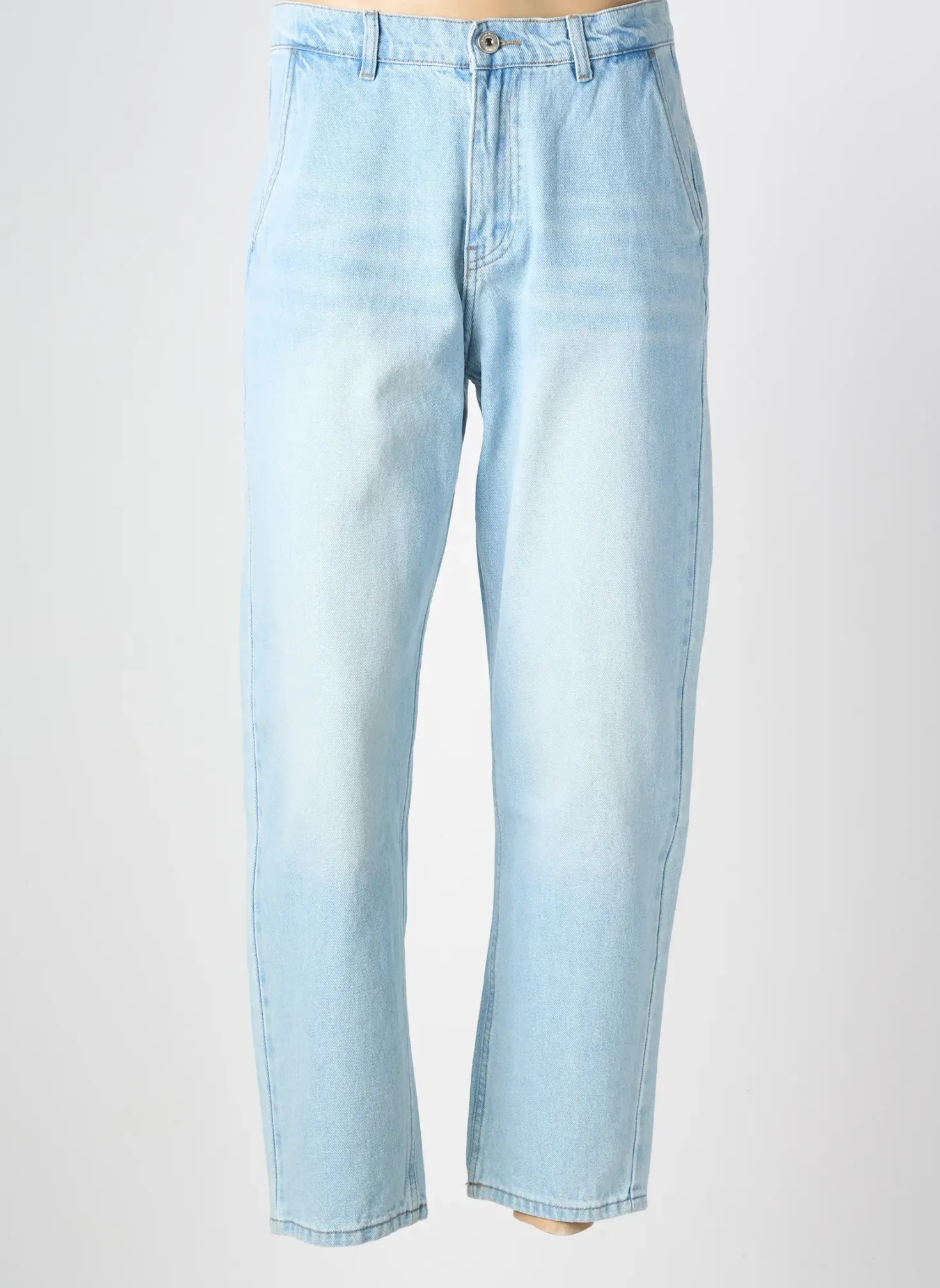 Jeans Coupe Large Newstone Bleu Taille Normale