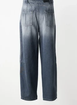 Jeans Coupe Large Please Bleu Taille Normale