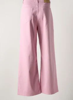 Jeans Coupe Large Weekend Maxmara Rose Taille Haute