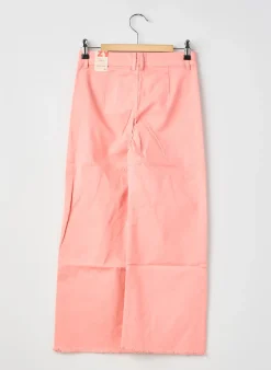 Jeans Coupe Large Zy Rose Taille Ajustable