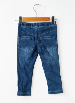 Jeans Coupe Slim Absorba Bleu Taille Élastique