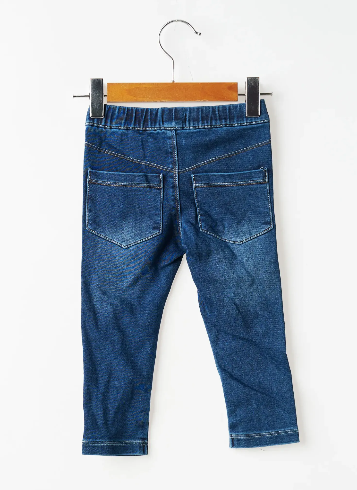Jeans Coupe Slim Absorba Bleu Taille Élastique