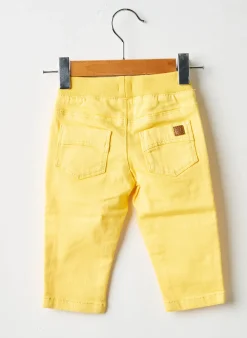 Jeans Coupe Slim Absorba Jaune Taille Élastique