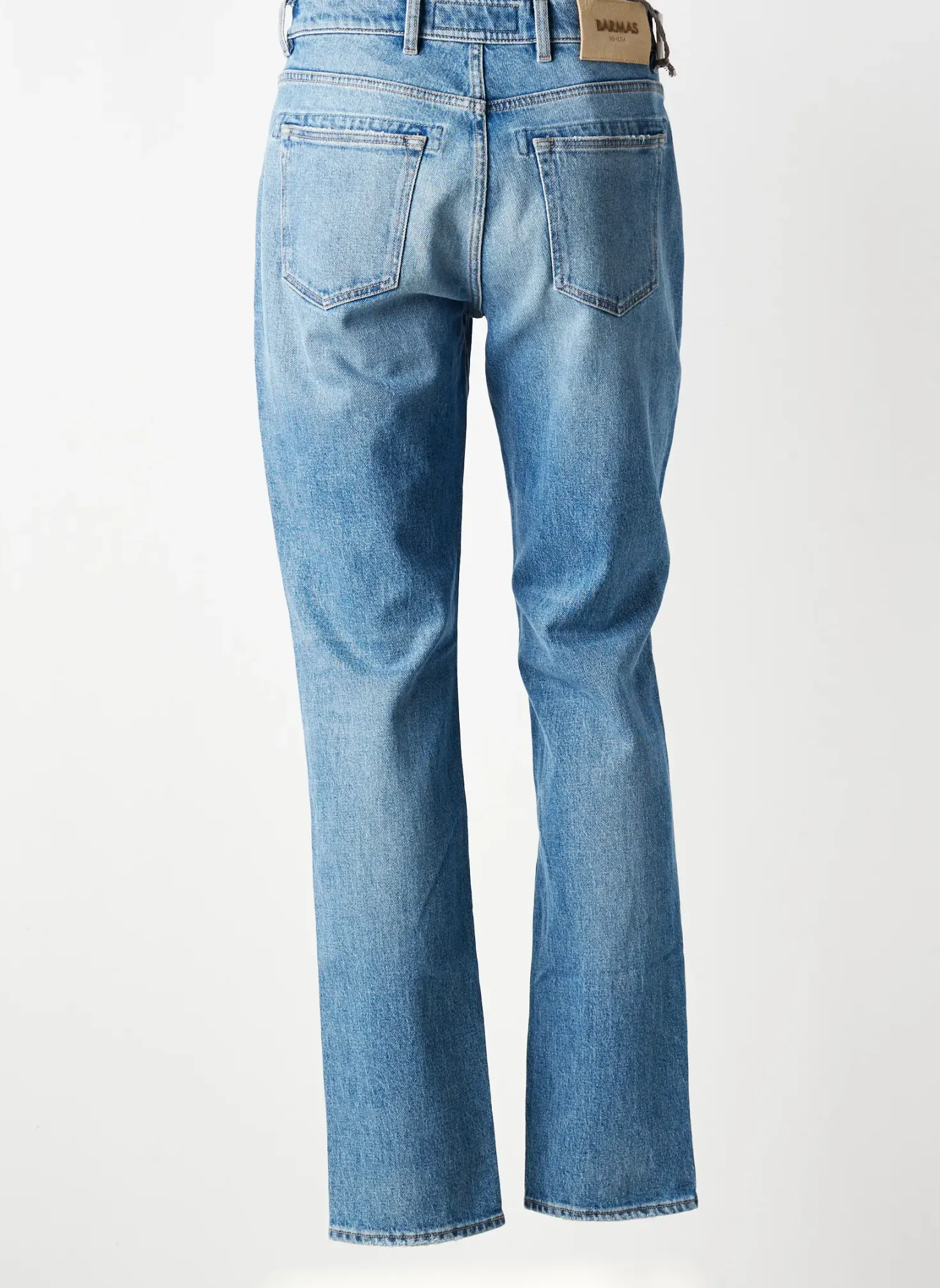 Jeans Coupe Slim Barmas Bleu Clair Taille Normale