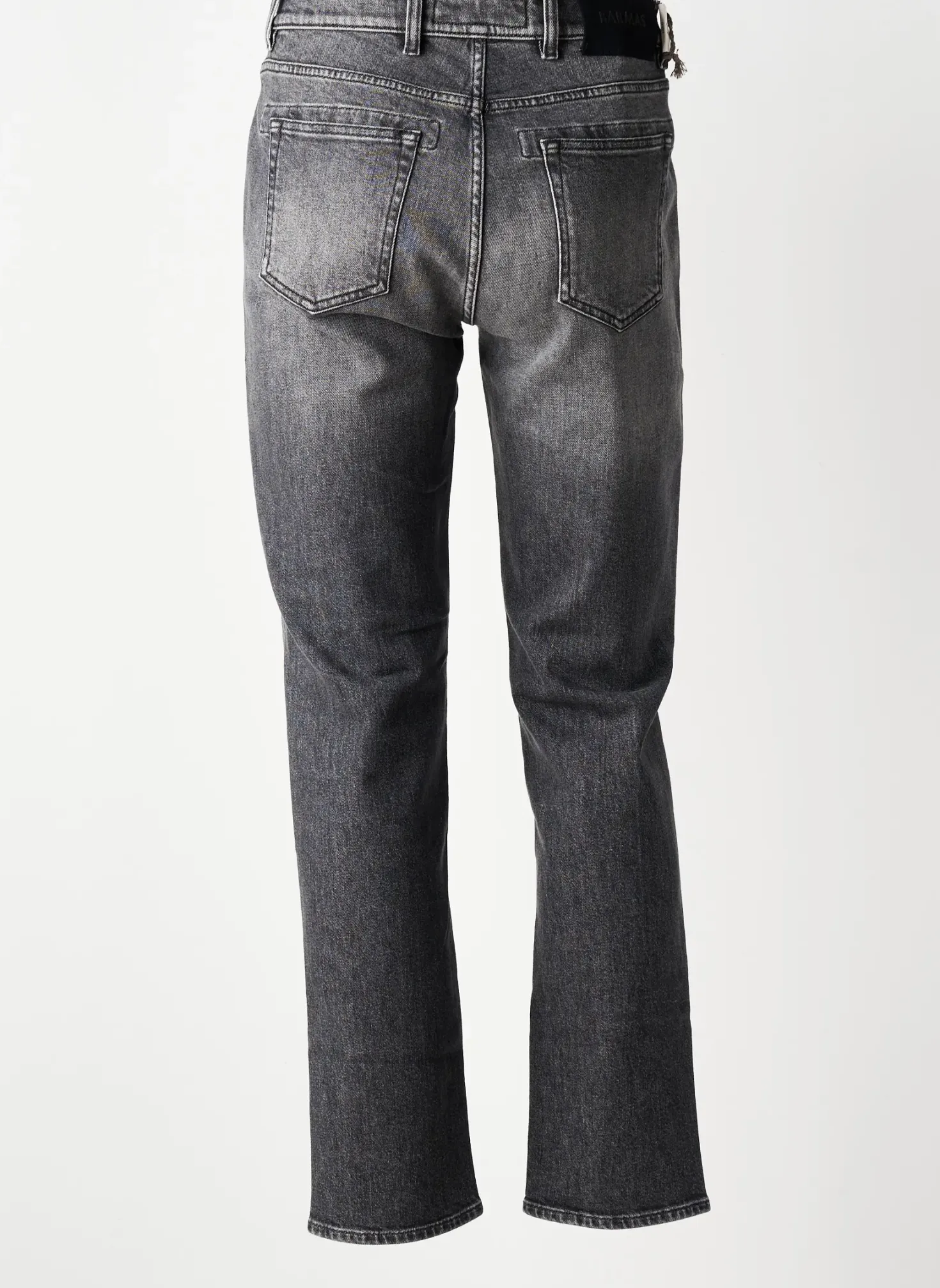 Jeans Coupe Slim Barmas Gris Taille Normale