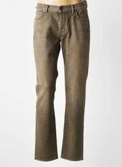 Jeans Coupe Slim Barmas Gris Taille Normale