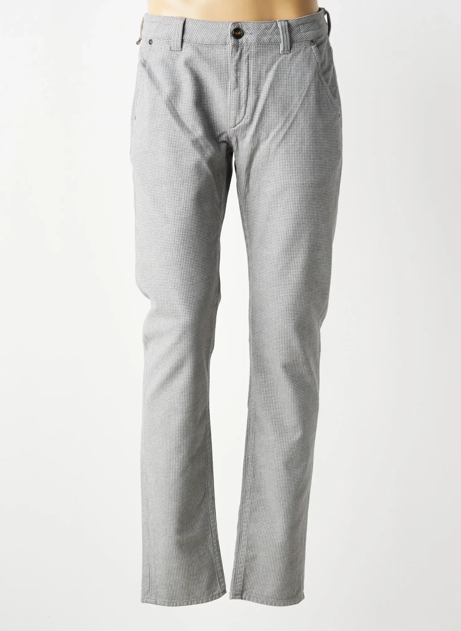Jeans Coupe Slim Barmas Gris Taille Normale