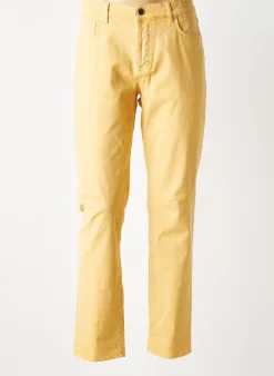 Jeans Coupe Slim Barmas Jaune Taille Normale