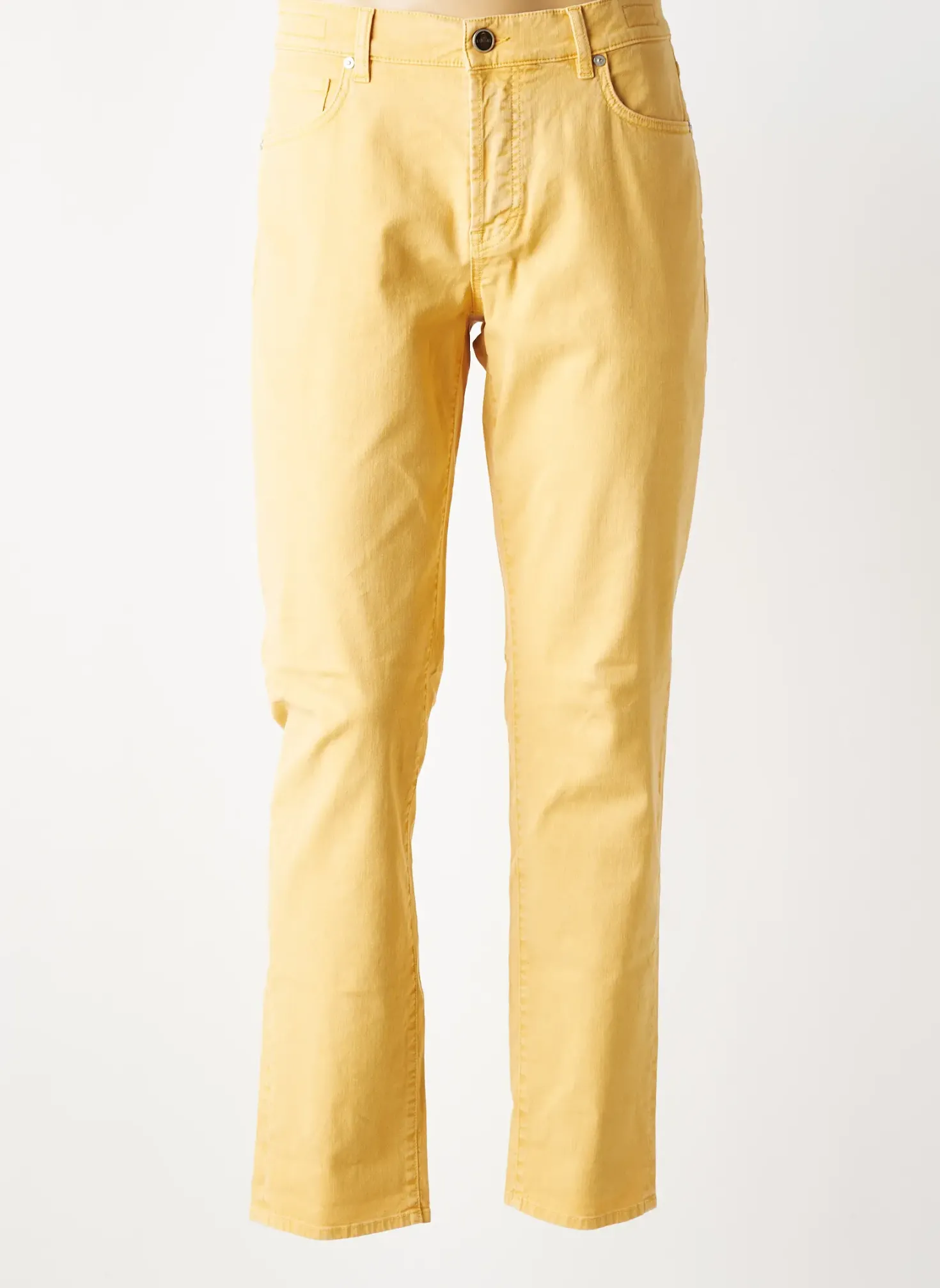 Jeans Coupe Slim Barmas Jaune Taille Normale