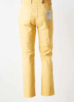 Jeans Coupe Slim Barmas Jaune Taille Normale
