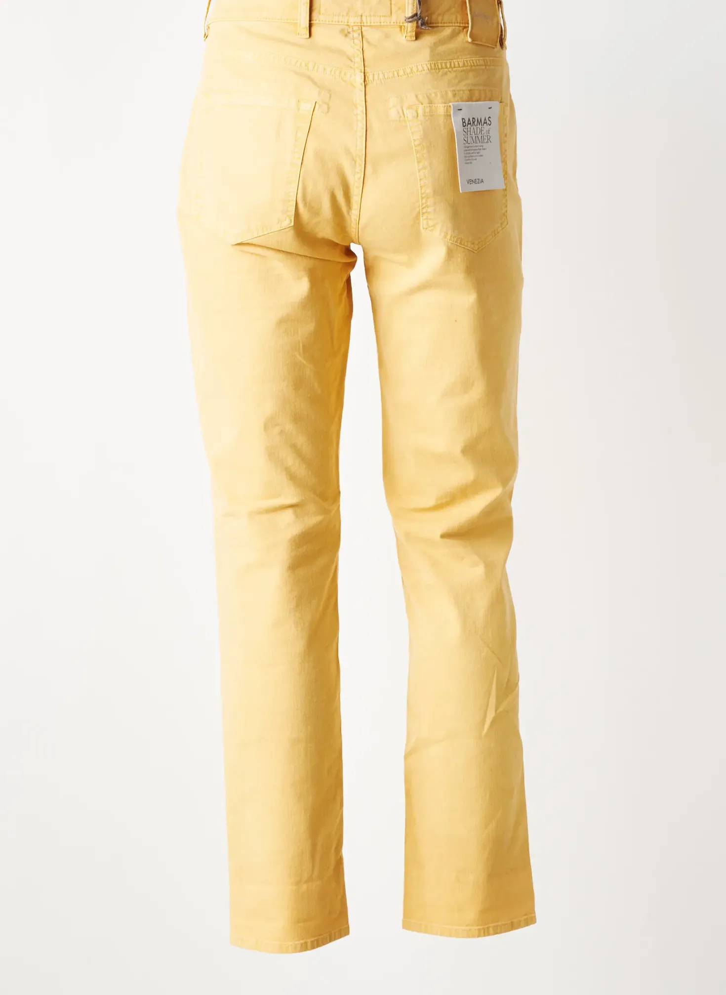 Jeans Coupe Slim Barmas Jaune Taille Normale