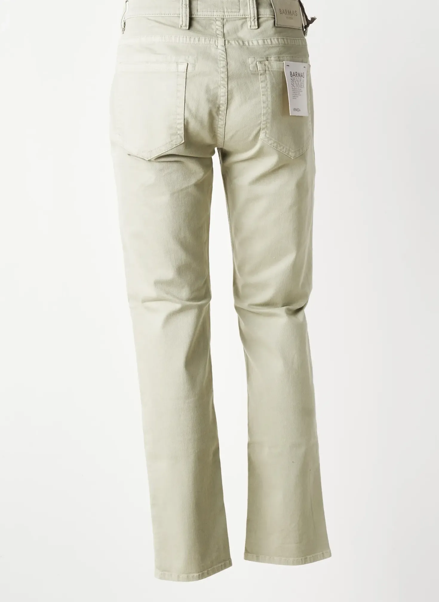Jeans Coupe Slim Barmas Vert Taille Normale