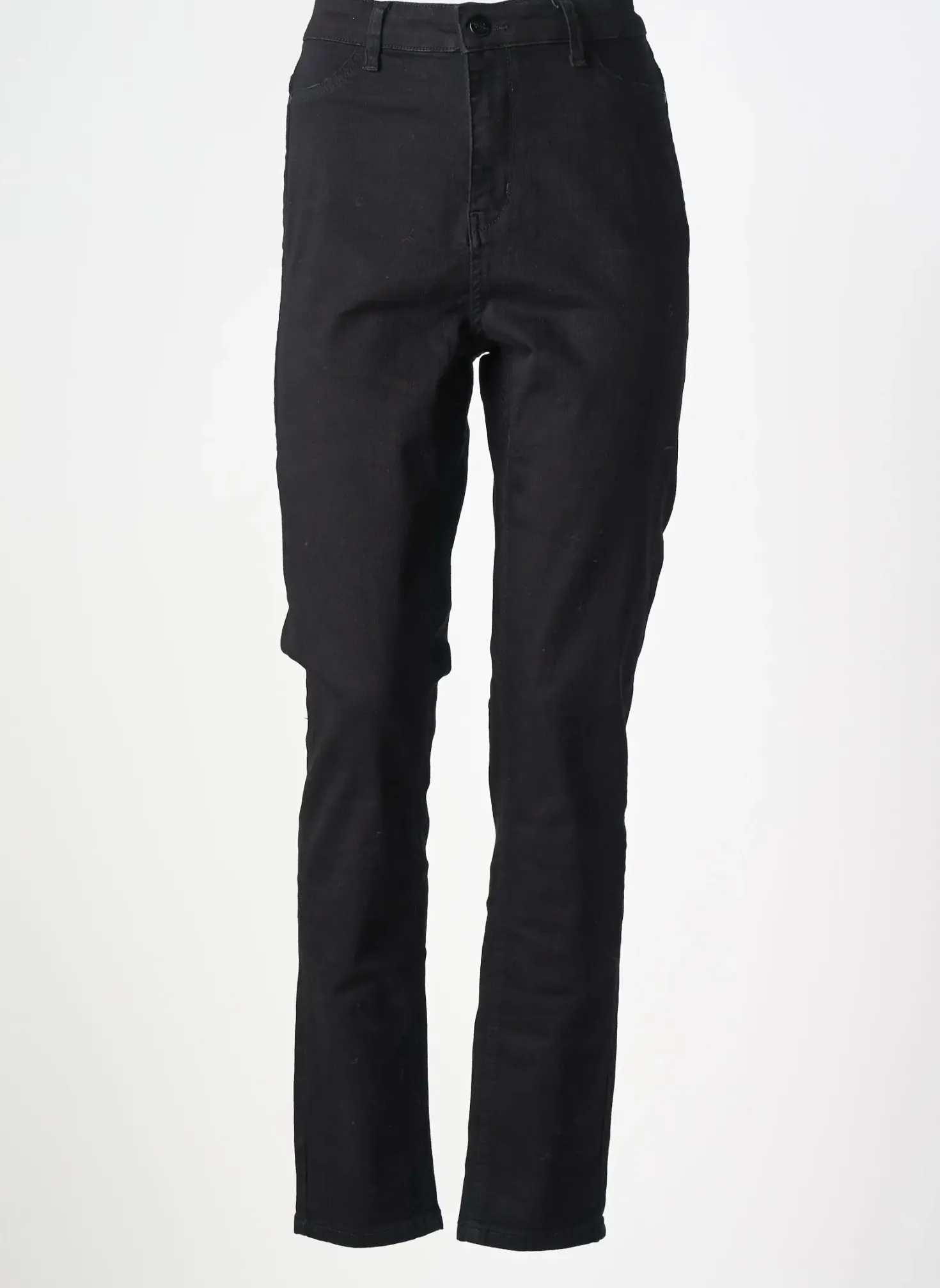 Jeans Coupe Slim Base Level Noir Taille Normale