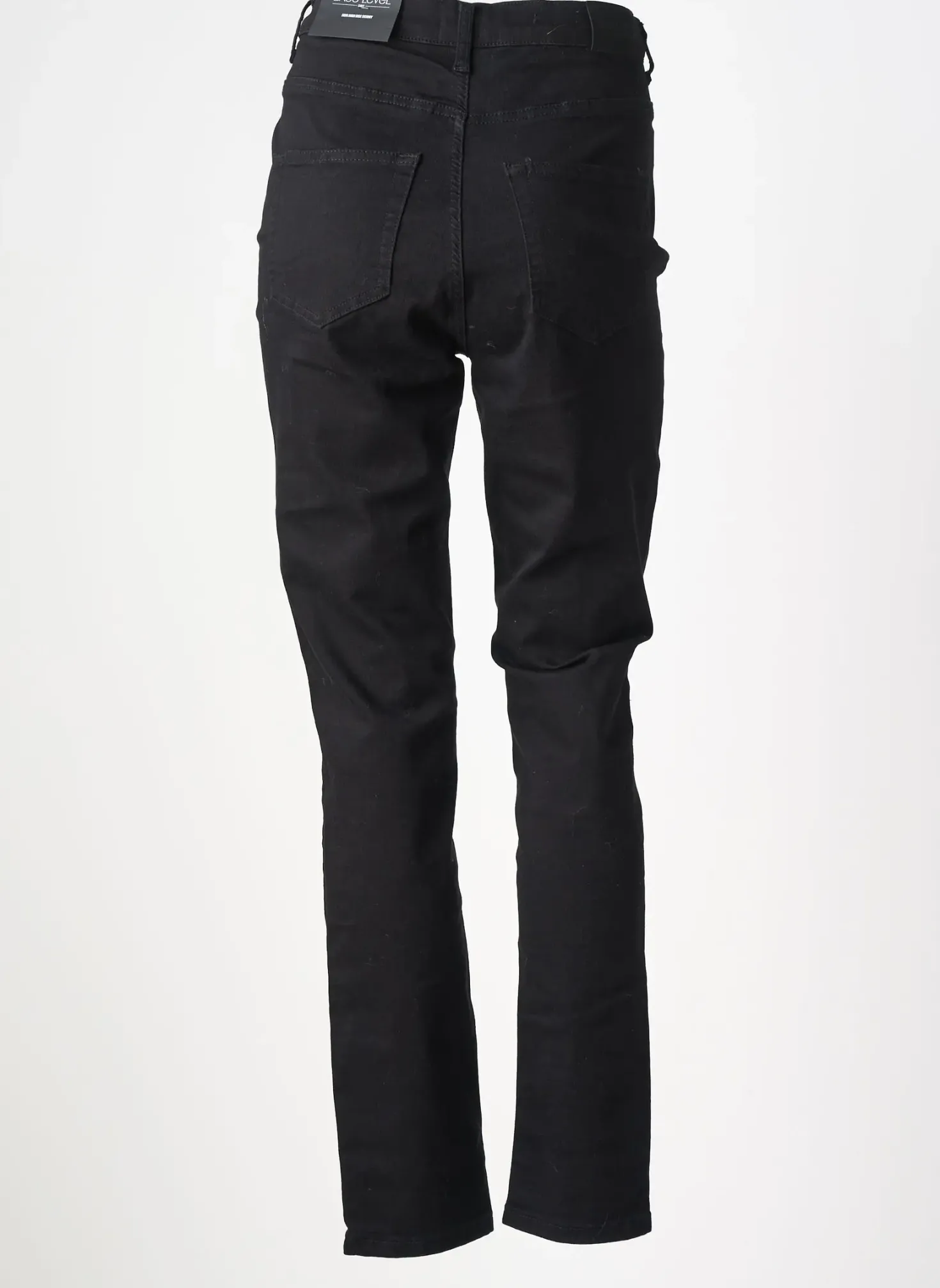 Jeans Coupe Slim Base Level Noir Taille Normale