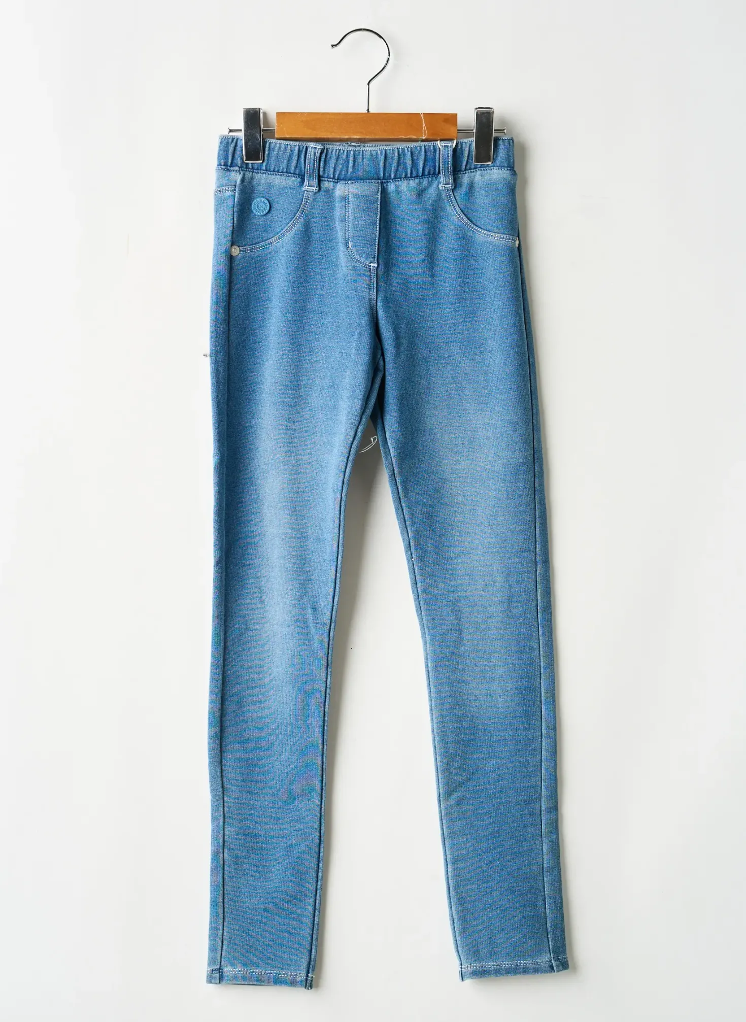 Jeans Coupe Slim Boboli Bleu Taille Élastique