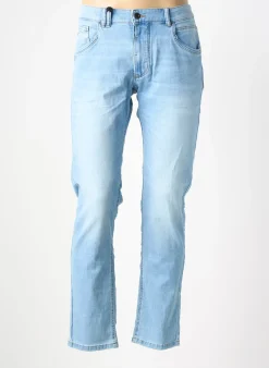 Jeans Coupe Slim Camel Active Bleu Taille Normale