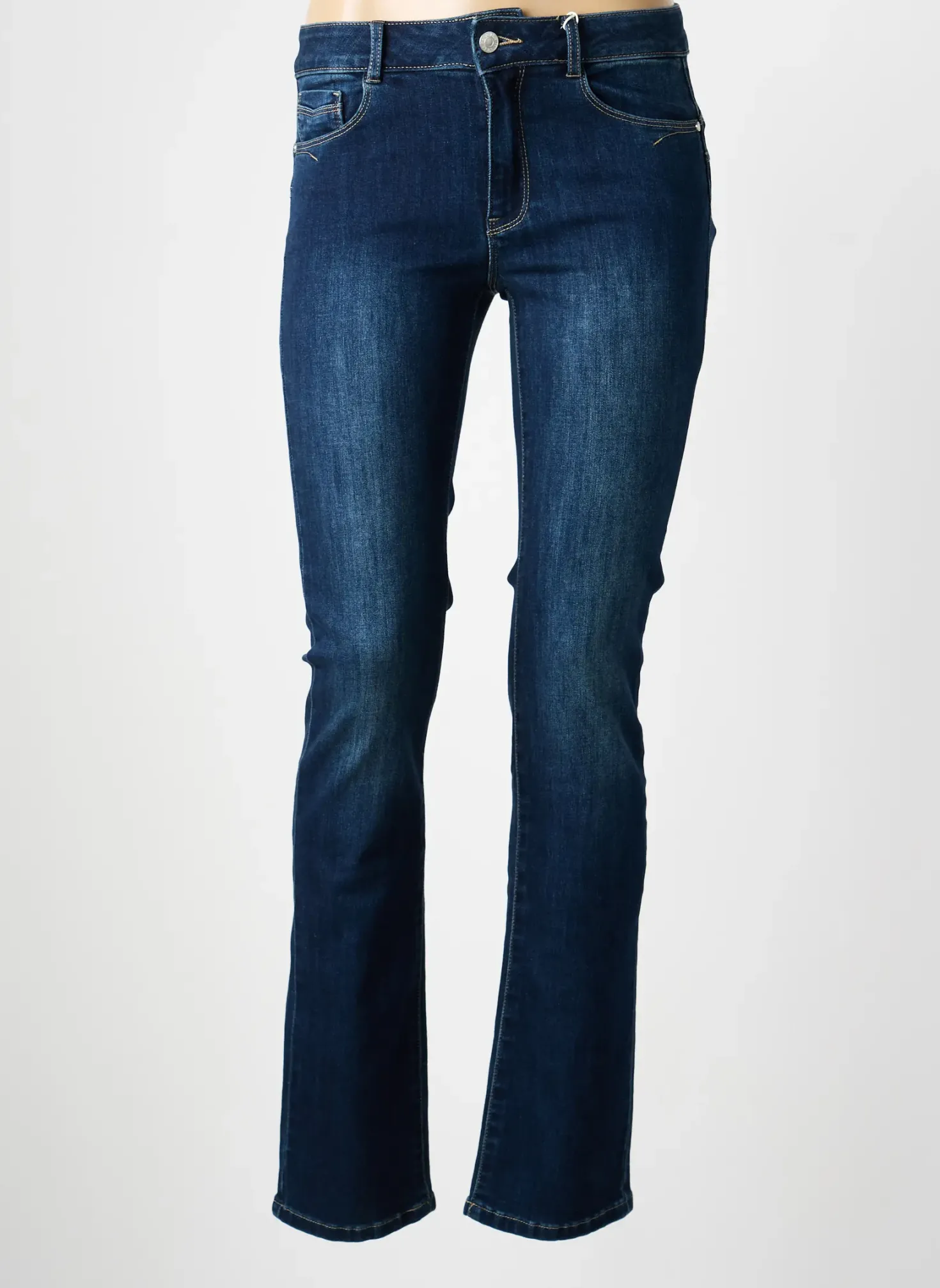 Jeans Coupe Slim C'est Beau La Vie Bleu Taille Normale