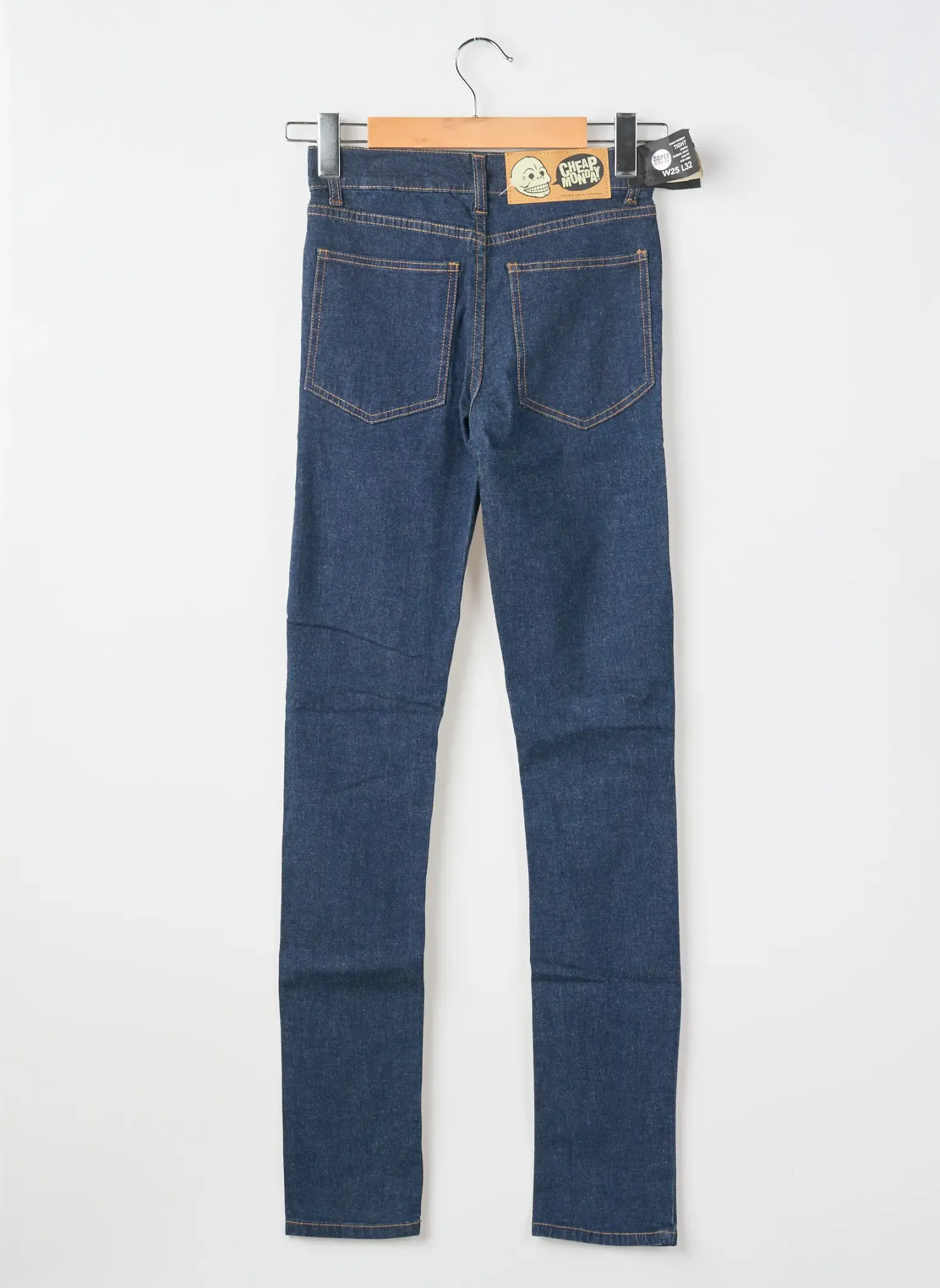 Jeans Coupe Slim Cheap Monday Bleu Taille Normale